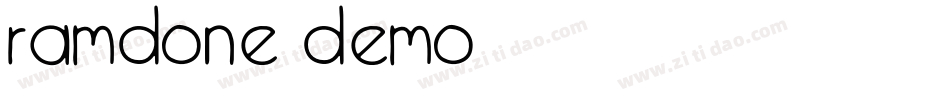 Ramdone DEMO字体转换
